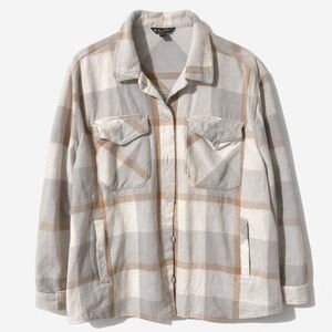 Stylish Women's Plaid Shirt Jacket